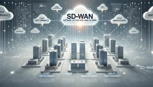 SD-Wan nedir? tanımını yapan sade ilgi çekici blog görseli